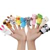 10pcs/set Cartoon Animal Finger Puppets Set Cute Mini Hand Finger Plush Doll Toy Comfort Toys for Baby