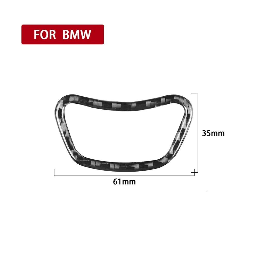 

Для BMW 5 серии E60 E61 04-10 центральная кнопка управления меню рамка из углеродного волокна интерьер Pegatinas Para Coche Accessoire Voitures No BMW Color