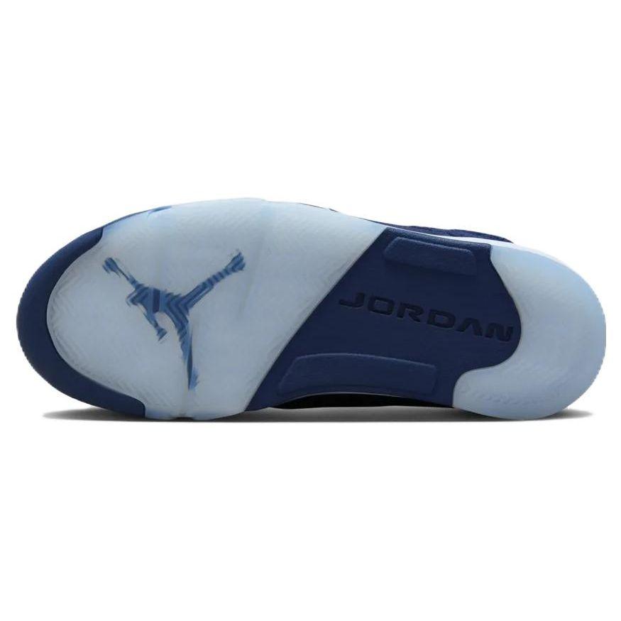נעלי סניקרס לגברים Air Jordan 5 רטרו SE נייבי חצות כחול שחור אפור כדורגל FD6812-400