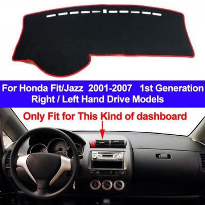 Car Dash Mat Dashboard Cover Carpet For Honda Fit Jazz 2001- 2004 2005 2006 2007