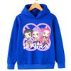 Moletons Blusas com Capuz Meninas Estampa de Desenho Animado Confortável Moletom Infantil Pulôver Casual para Meninas Roupa Esportiva da Moda Roupas Infantis