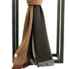- Autumn and Winter Business Men's Two-color Wool Scarf, Korean Version of Warm Cashmere Scarf