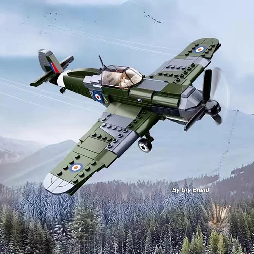 Sluban Military Plane City Warplane Fighting Airplane Vehicle Tank Sets Model Building Blocks Toys for Gifts