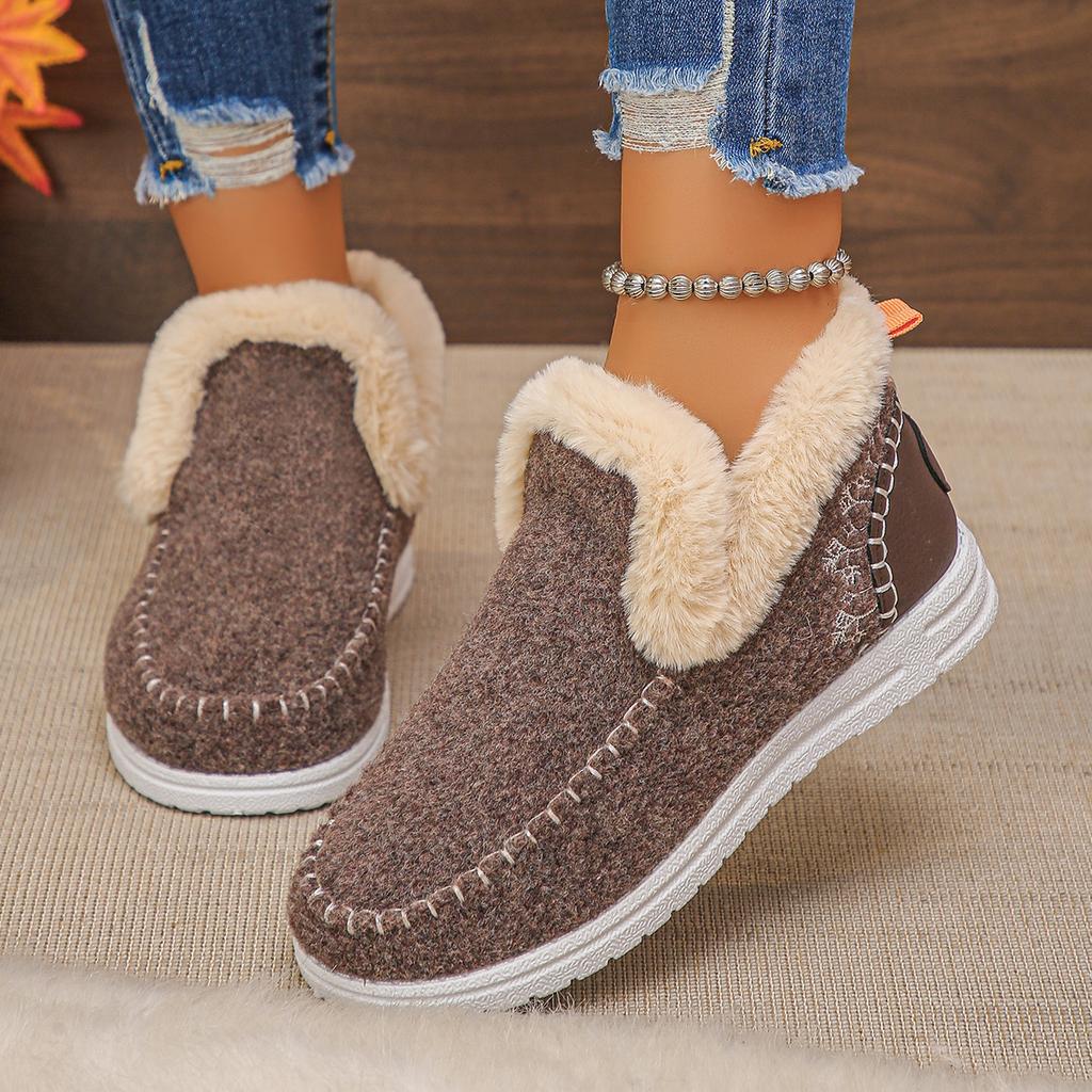 Fashion 2025 New Women Snow Boots Trend Casual Thickened Fluff Shoes Women Winter Keep Warm Comfortable Ankle Boots Zapatos De Mujer