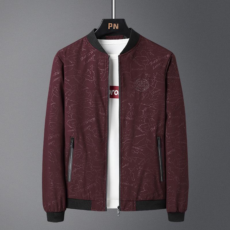 

Men s Versatile Stand Collar Oversized Velvet Jacket for Spring, Autumn, Winter 3XL