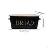 Metal Bread Box Keeper Storage Container Retro for Countertop with Bamboo Cutting Board Lid