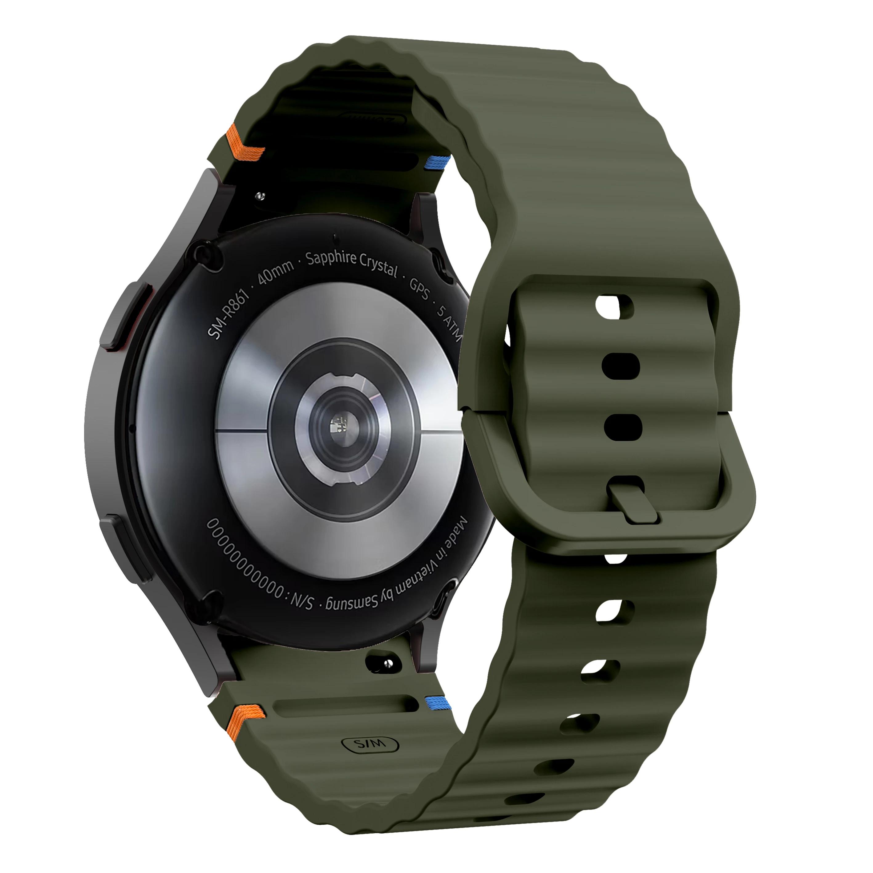 

Оригінальний силіконовий ремінець для Samsung Galaxy Watch 7 FE 6 4 Classic 5 pro 44mm 40mm 43mm 47mm 45mm Bracelet Galaxy Watch6 7 Strap 6 Classic 47mm 43mm