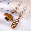 Bread Shaped Keyring Realistic Food Charm Fashionable Key Holder Fun Decoration For Backpacks Handbag