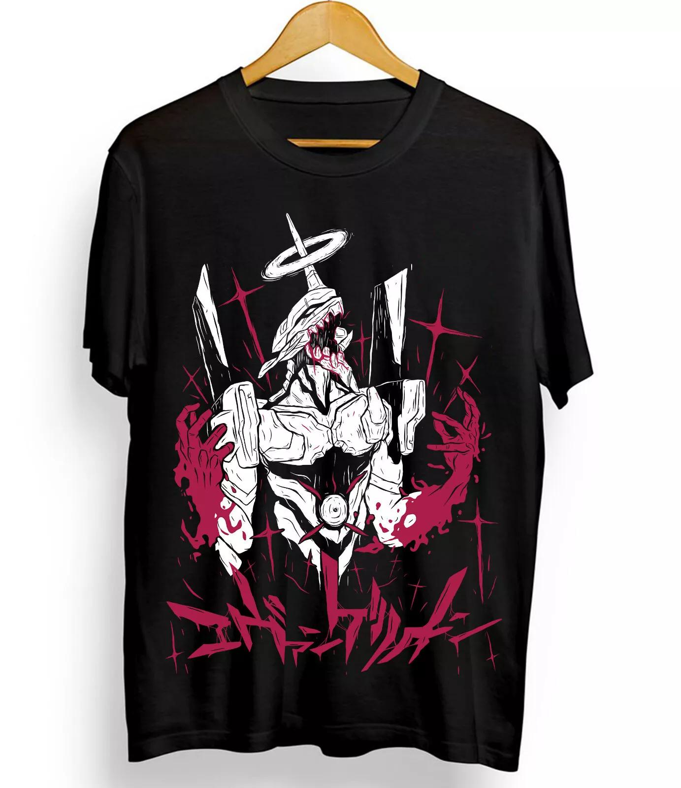 

Anime Shirt Neon Genesis Evangelion Eva Unit 01 Cotton T-Shirt Printed Top Men s and Women s Streetwear S