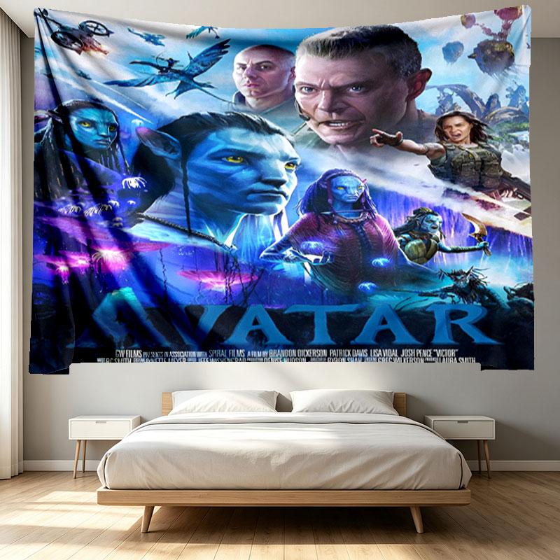 Arazzo con Stampa Avatar - Tessuto Decorativo da Parete Portatile, per Casa, Dormitorio, Viaggio, Camera da Letto, Soggiorno - Regalo Ideale per Compleanno e Inaugurazione