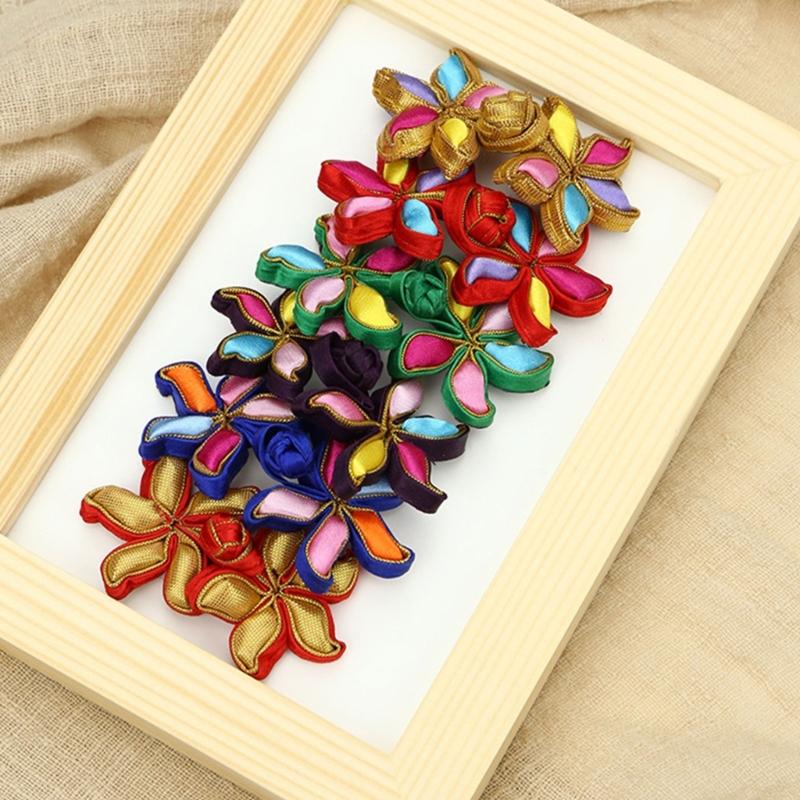 Chinese Knot Frog Buttons Cheongsam Buttons Flower Chinese Closures Buttons Sewing Fasteners for DIY Chinese Cloaks Coat