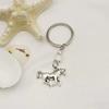 Creative Design Horse Shoe Keychain Vintage Style Stallion Charm Keyring  Bag Decoration