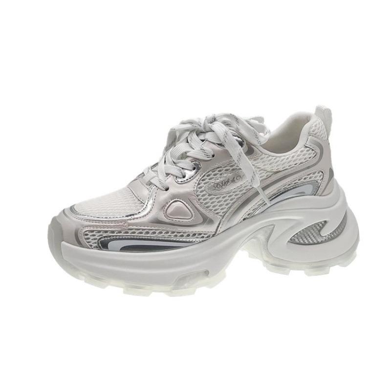 Women's Sneakers Fashion Mesh Breathable Casual Shoes for Women 2024New Platform Sports Shoes Comfortable Non-slip Running Shoes