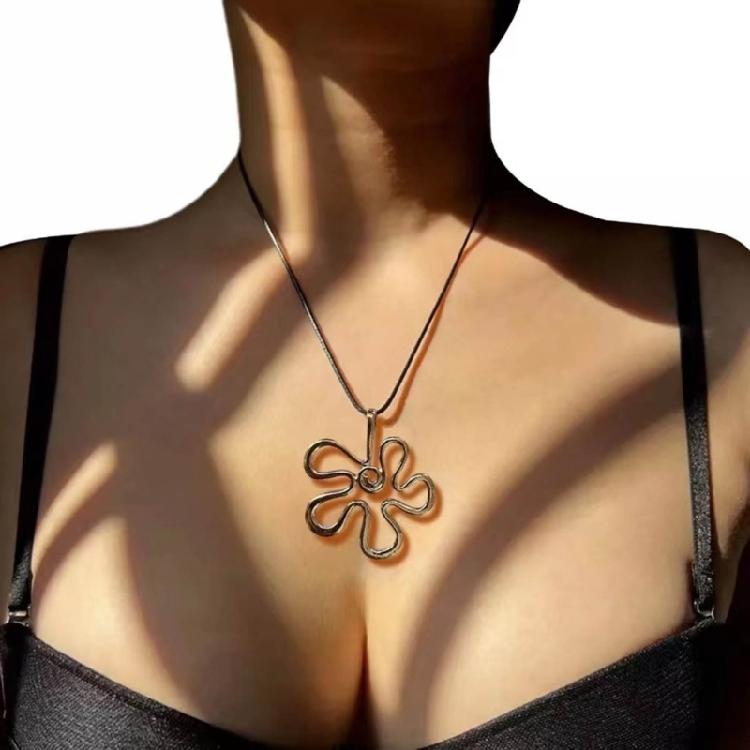 Flower Charm Pendants Abstract Flower Charm Dangle Jewelry Making Accessories