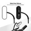 Motorcycle Mini Oval Side Mirrors Fit For Harley Street Glide Softail Road King.