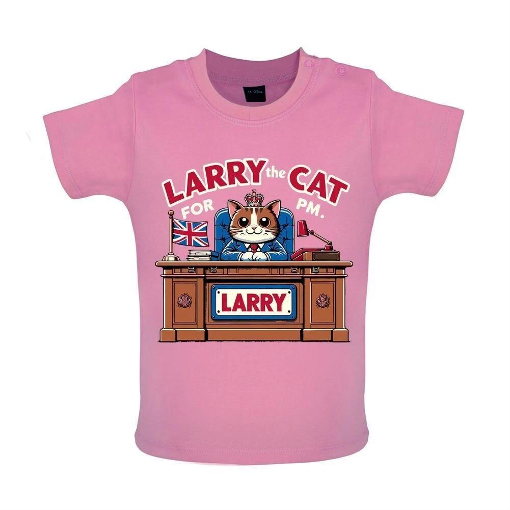 Larry The Cat For Prime Minister - Baby Kids Boys Girls Unisex T-Shirt / Babygrow - PM Election Funny 150