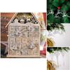 Elegant Transparent Snowflake Christmas Tree Ornaments Creative Reindeer Hanging Decorations