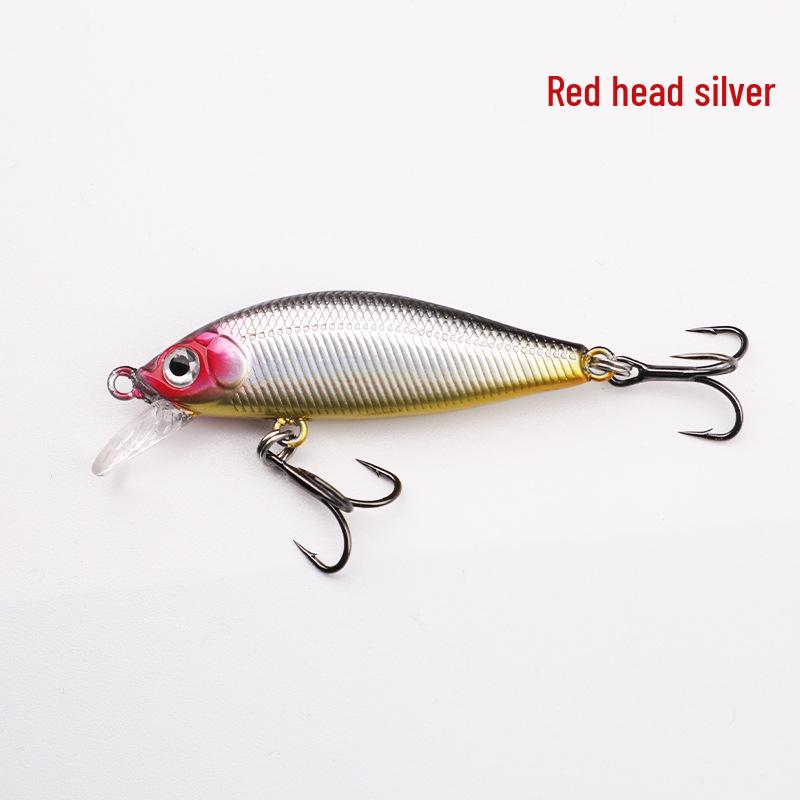 Lure Micro Minnow 5cm 3.2g, Long Cast Sinking Wobbler, Redeye Mandarin Fish Bass, All Water Layers