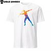 Abstract Colorful Silhouette Javelin Thrower Unisex T-Shirt | Sports Design Tee
