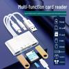 "Universal Multi-function TYPE-C to USB Card Reader for CF, SD, and TF Cards"
