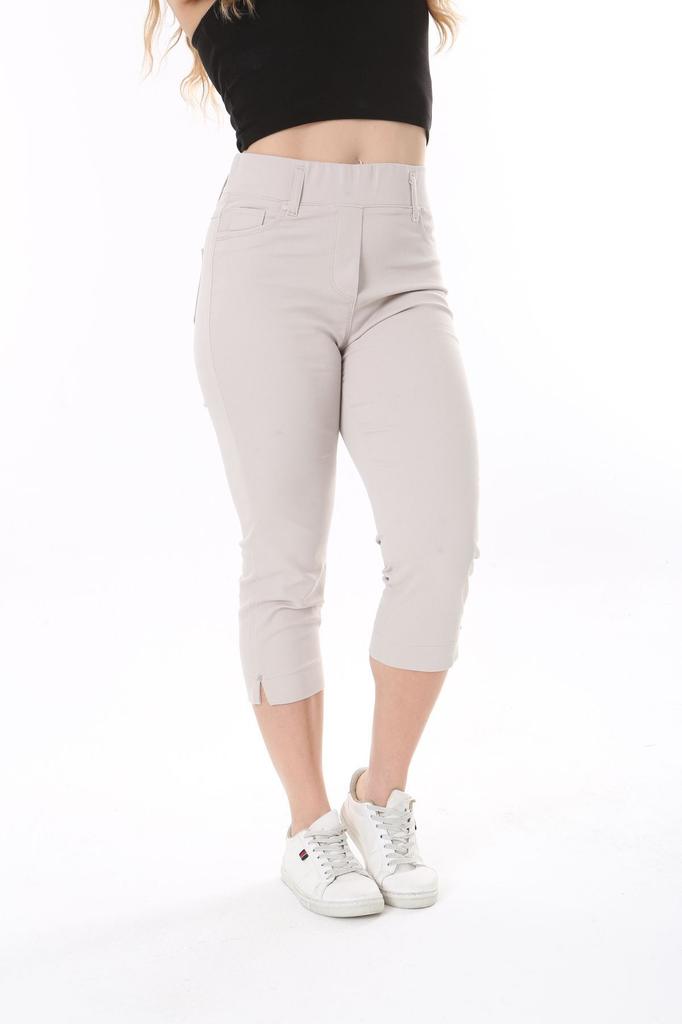 Damenmode Übergröße Shorts & Bermudas Hohe Taille Lycra Übergröße Capri mit Gummizug