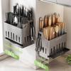 Integrated Cutlery Holder Stainless Steel Cutter Storage Rack Durable Spoon Fork Organizer  Home