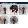 1pcs Fan Blade 16inch Plastic Fan Blade 3 Leaves For Standing Pedestal Floor Wall Table Fanner Electric Fan Accessories