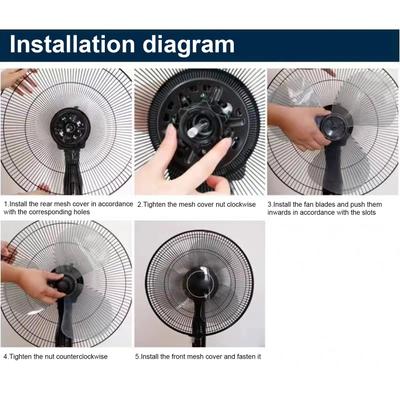 1 pieza Aspa de ventilador 16 pulgadas Aspa de ventilador de plástico 3 aspas Para ventilador de pie, de pedestal, de suelo, de pared, de mesa, Accesorios para ventilador eléctrico