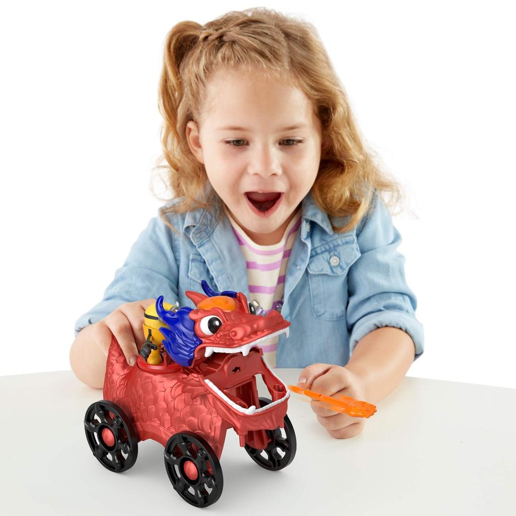 Fisher Price Minion Feature Playset Rocket Bike of 2 GMP36 Gray Red [Dragon & Set] [Set Boxed] &