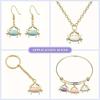 5/10/20pcs Marine Animal Pendant Simple and Elegant Solid Color Crab Keychain DIY Pendant Alloy Drip Oil Necklace Bracelet Accessories