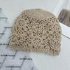 Retro style hand-crocheted crochet double-layer hat women's autumn and winter fashion foreign style warm wool hat knitted hat