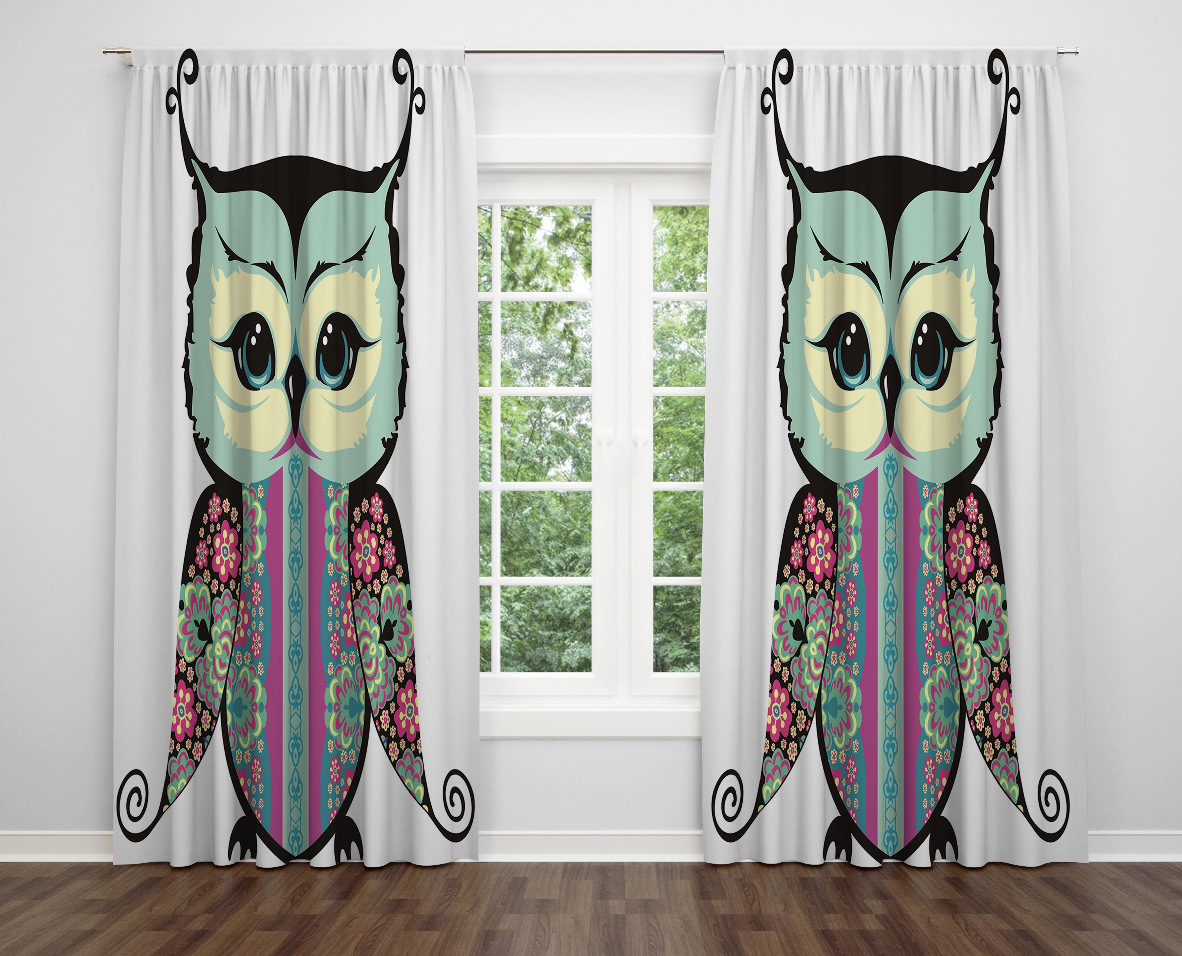 

Декоративний дизайн, високоякісна бавовняна тканина, ви можете вибрати одну або подвійну фіранку з крила 1 piece різнокольоровий