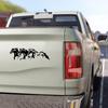 Running Horse Car Decal Galloping Horses Car Stickers Adhesive Vehicle Decoration 3- Horse Car Body Window Decorations