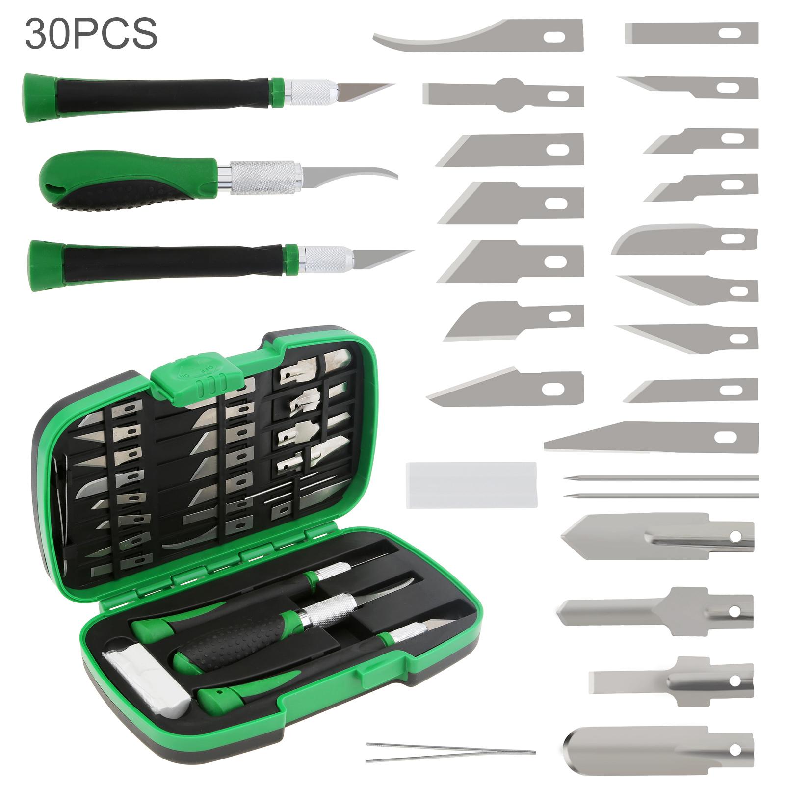 30 Pcs SK5 Steel Wood Carving Tool Kit, Professional Hand Tools for DIY Wood Craft and Detailed Carving Projects