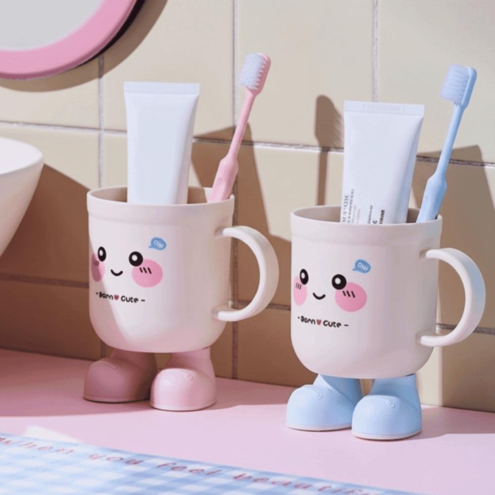Lovely Couple Toothbrush Cup PP Tooth Brushing Cup Student Mouthwash Cup  Home
