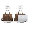 CONTACT'S Genuine Leather Laptop Bags for Men Business Messenger Shoulder Bags for 13.3/15.4/16 Inch Laptop Male Computer Tote Bags