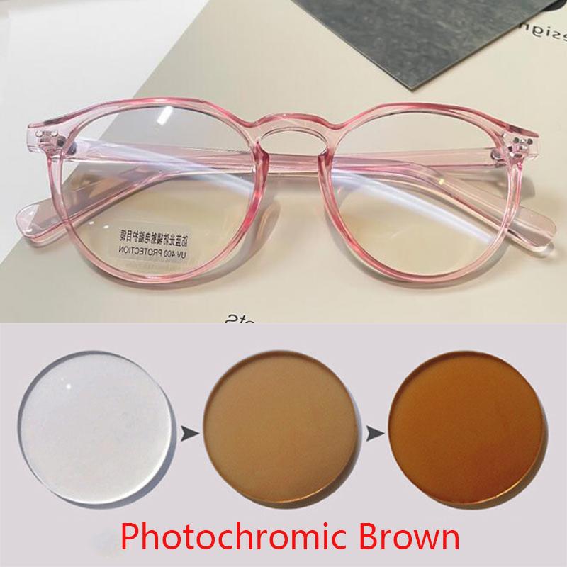

-1.0 -1.5 -2.0 To -6.0 Round Finished Myopia Glasses Transparent Eyeglasses Reading Eyewear +0.5 +1.0 +2.0 To +6.0 Myopia -2.0