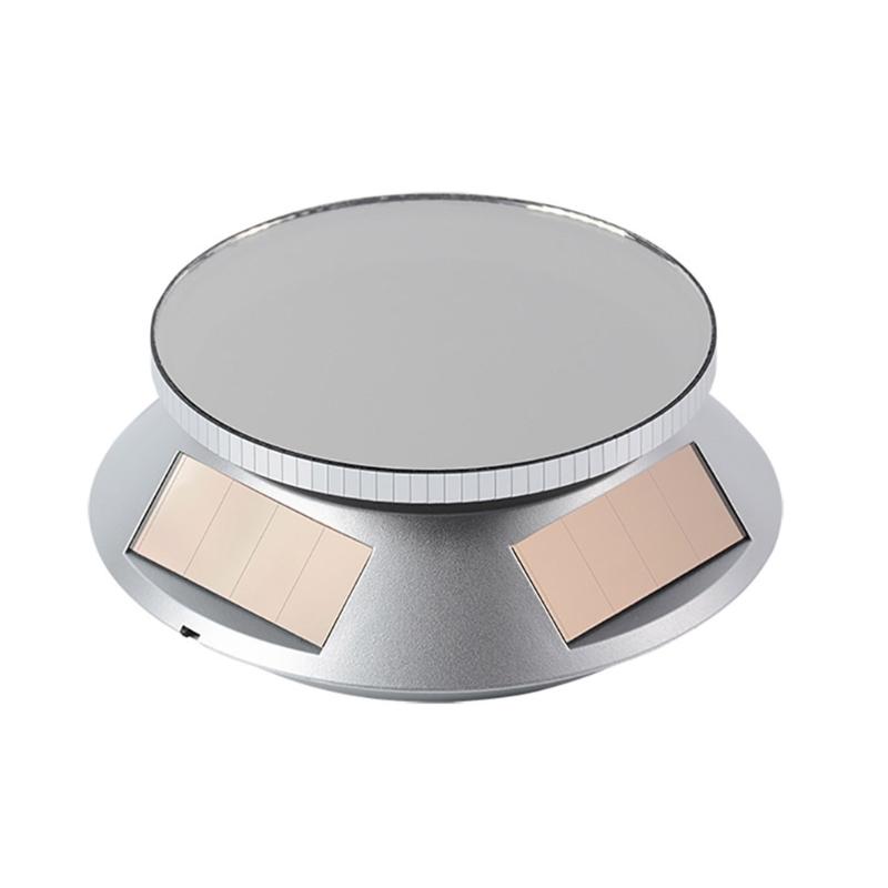 Solar Propelled Jewelry Display Stand 360 Degree Whirling Display For Necklaces Earrings Light Activated Auto Wheel ABS Substance