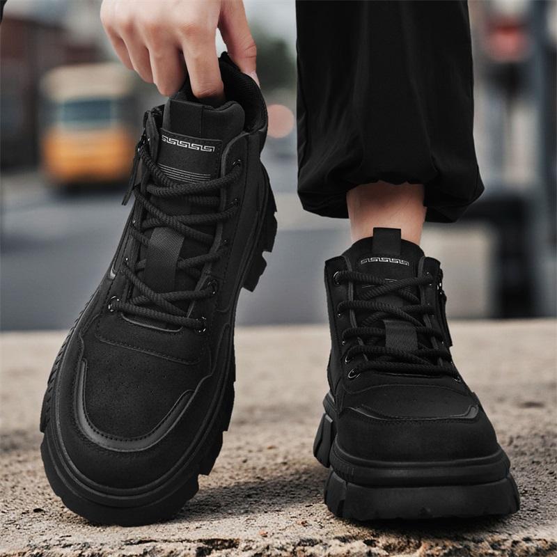 Nová móda Podzim a zima Pánské vysoké boty Martin Studenti Muži Chlapci Trendy Pracovní obuv Měkká podešev Ochrana práce Martin Tenisky