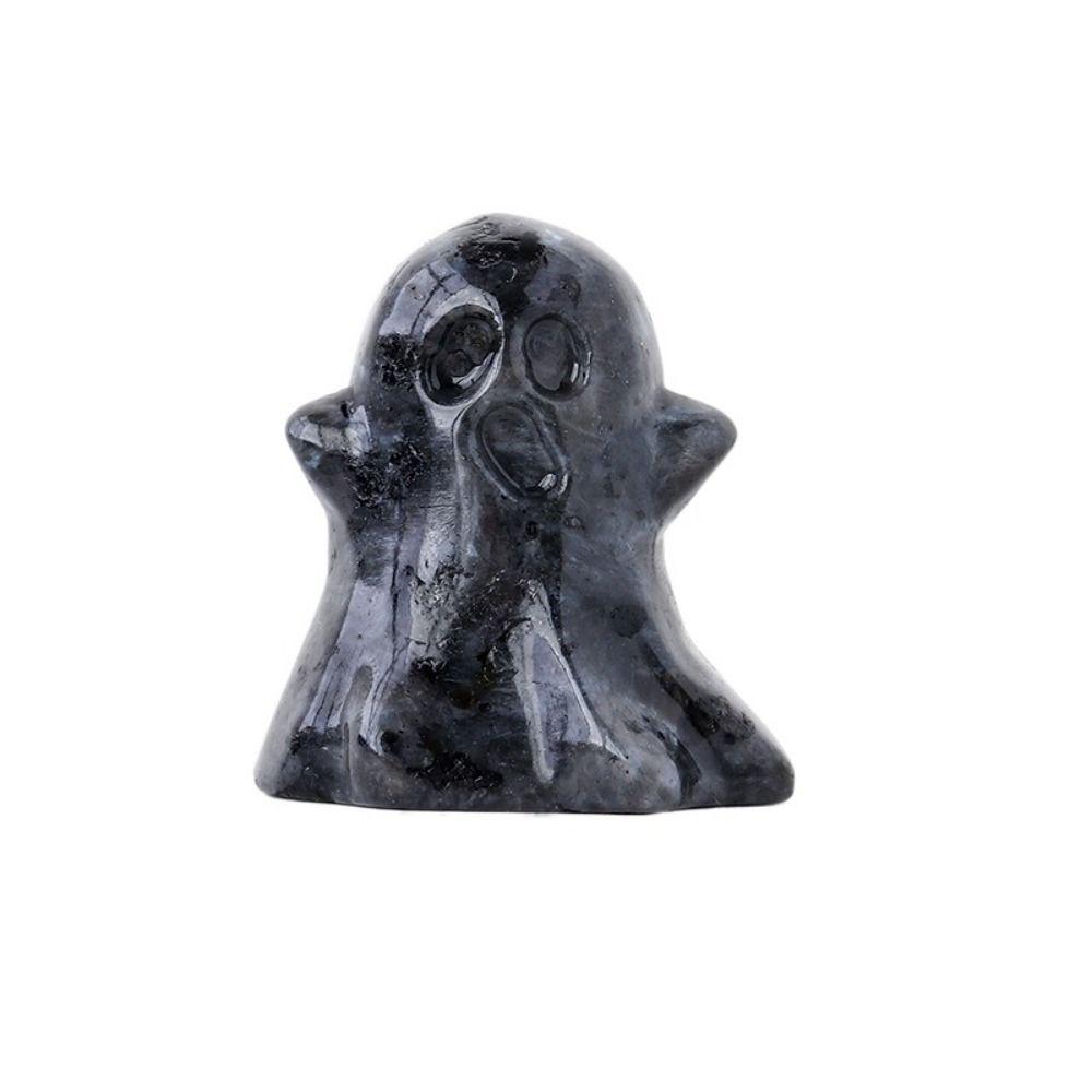 Creative Crystal Ghost Figurine Ghost Shaped Natural Crystal Ghost  Desk Decoration