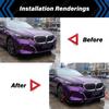 For BMW 5 Series G60 G61 i5 M60 2023 2024 M Performance Style 4PCS Front Lip Spoiler Car Exterior Upgrade Exterior Accessories