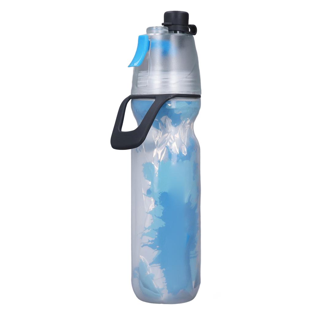 PE Misting Water Bottle Spray Mist Sports Water Bottle Reusable Cooling Drinking Bottle with Double
