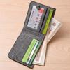 Men's Slim Denim Canvas Zipper Wallet