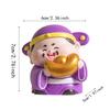 Chinese God Figurine Centerpiece Ideal Gift Small Portable Cute Desktop Sculpture for Hotel Study Housewarming Office Bookshelf