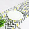 Table Runners Modern Linen Stripe Bed Runner For Wedding Geometric Luxury Cloth With Tassels Dining Decoration Party Home