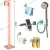 Universal Adjustable Shower Holder No Drill Bathroom Organizer for Hair Dryer Slippers Tissue