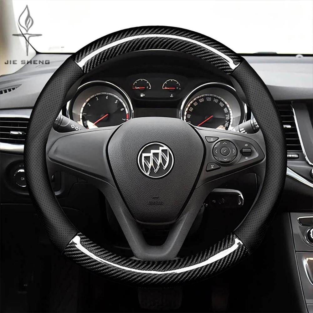 For Buick Envision Lacrosse Encore Enclave Avenir ST Sport Regal Sportback TourX Carbon fiber Leather Car Steering Wheel Cover