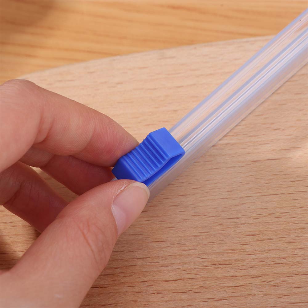 3 pièces Distributeurs de film alimentaire en plastique Bande de coupe réutilisable pour film alimentaire Film alimentaire