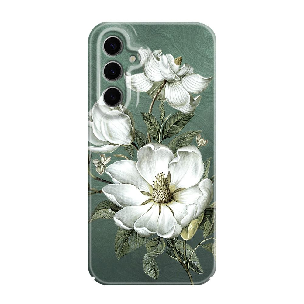 Gorgeous Magnolia Phone Case For Samsung Galaxy S25 S24 S23 S22 S21 S20 Plus Ultra FE 5G Film Hard Cover