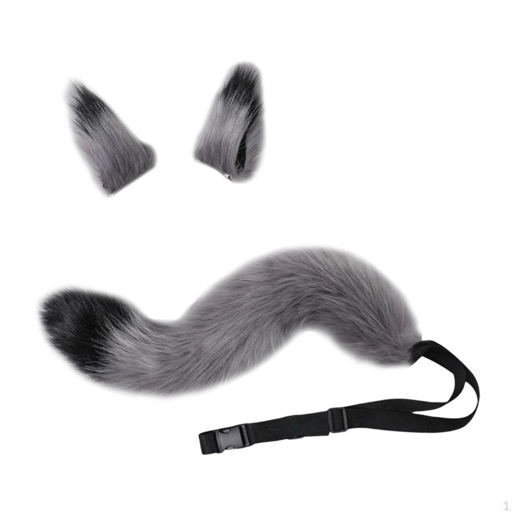 Ears Tail Cosplay for Party Adults Children